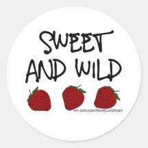 Sweet & Wild Round Sticker