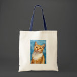 Sweet William - Orange Tabby Cat Art Bag