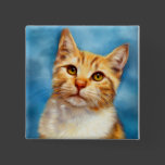 Sweet William - Orange Tabby Cat Art Pins