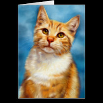 Sweet William - Orange Tabby Cat Art cards