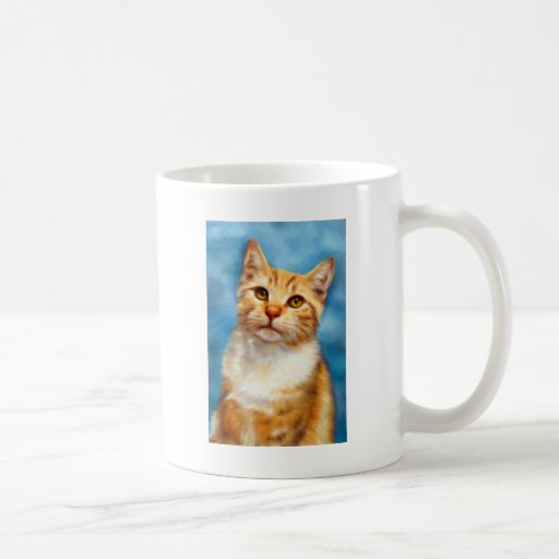 Sweet William - Orange Tabby Cat Art Coffee Mug