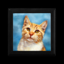 Sweet William - Orange Tabby Cat Art gift boxes