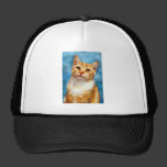 Sweet William - Orange Tabby Cat Art Hat