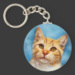 Sweet William - Orange Tabby Cat Art Keychains