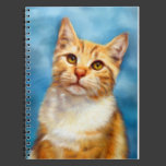 Sweet William - Orange Tabby Cat Art Spiral Notebook