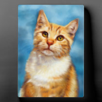 Sweet William - Orange Tabby Cat Art plaques