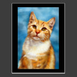 Sweet William - Orange Tabby Cat Art Post Card