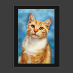 Sweet William - Orange Tabby Cat Art Post Card