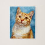 Sweet William - Orange Tabby Cat Art Puzzle