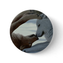 Sweet wolf couple buttons by jckovu Sweet wolf couple buttons