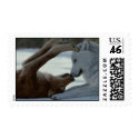 Sweet wolf couple postage by jckovu Sweet wolf couple postage