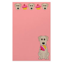 Sweet Yellow Lab Stationery by totallypainted Sweet Yellow Lab Stationery