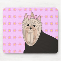 Sweet Yorkie Mouse Pad mousepads