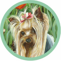 Sweet Yorkshire Terrier Sculpture Ornament photo sculptures by greerdesign Sweet Yorkshire Terrier Sculpture Ornament photo sculptures