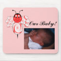 SweetBee Bumble Bee Add Baby Photo Mousepad