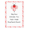 SweetBee Bumble Bee Birth Announcement Inserts