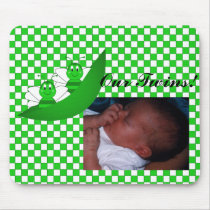 SweetBee Twin Bumble Bees Baby Picture Mousepad