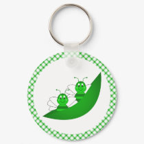 SweetBee Twin Bumble Bees Keychain