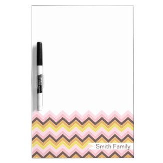 Sweetest {chevron pattern} dry-erase whiteboard