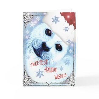 ~* Sweetest Seal Holiday Wishes *~ card