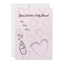 Sweetheart Baby Shower invitations by urbanballerinadesign Sweetheart Baby Shower invitations