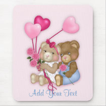 Sweetheart Bears Mousepad by SpiceTree_Weddings Sweetheart Bears Mousepad