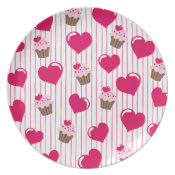 Sweetheart Cupcakes Plate plate