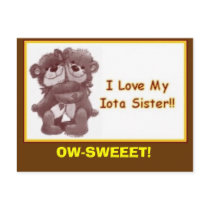 sweetheart sis postcard
