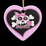 Sweetheart Skull ornaments