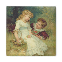 Sweethearts, from the Pears Annual, 1905 Magnet