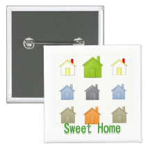 SweetHome House Warming Party Buttons