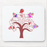 sweetie bird and love tree mousepad