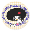 Sweetie Cute Afro Dog Sticker