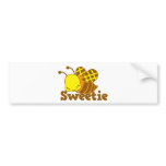 SWEETIE Honey Bee kawaii cutie design Bumper Sticker