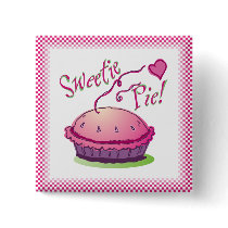 Sweetie pie Square Button