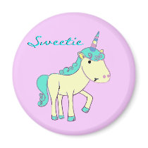 Sweetie the Unicorn Magnet by Rb_barnes2 Sweetie the Unicorn Magnet