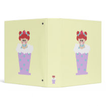 sweetie tooth ice cream soda cutie girl vinyl binder