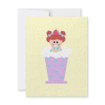 sweetie tooth ice cream soda cutie girl invitations