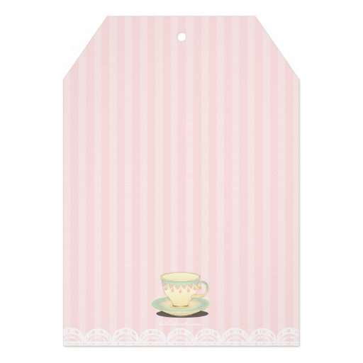 Sweetly Chic Birthday Tea Party Invitation