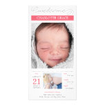 Sweetly Documented Baby Girl Birth Announcement photo cards