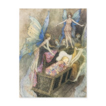 Sweetly Singing Around Thy Bed Print Post Card