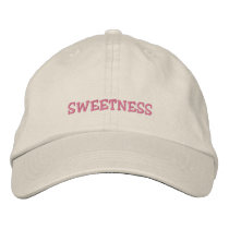 Sweetness Cap embroidered hats by KELLBELL535 Sweetness Cap embroidered hats