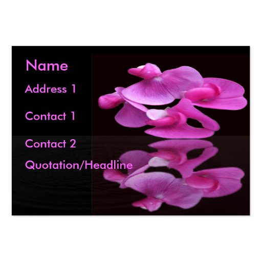 SweetPea Business Card (front side)