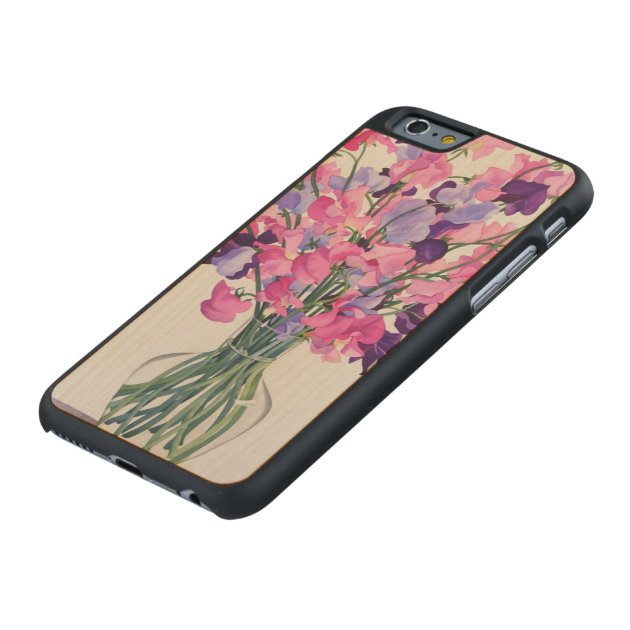 Sweetpeas 2007 carved® maple iPhone 6 case-5