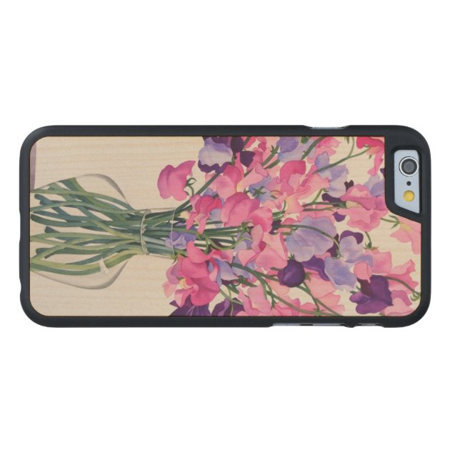 Sweetpeas 2007 carved® maple iPhone 6 case-3