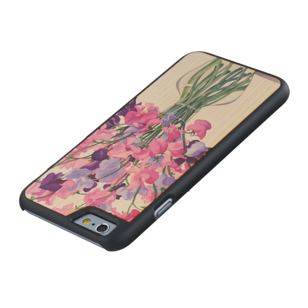 Sweetpeas 2007 carved® maple iPhone 6 case-4