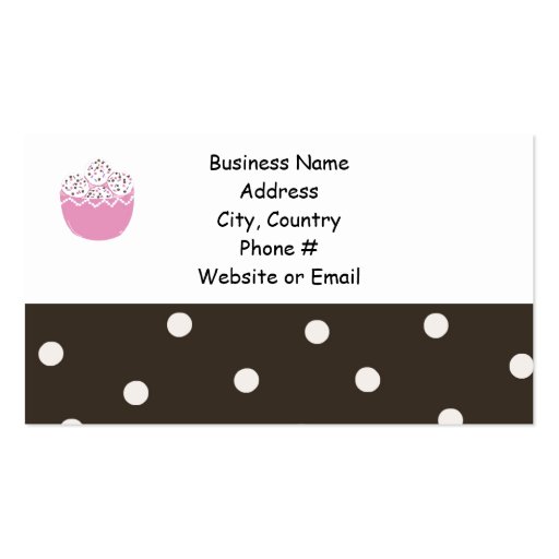 Sweets and Treats Baking Design Business Card (back side)