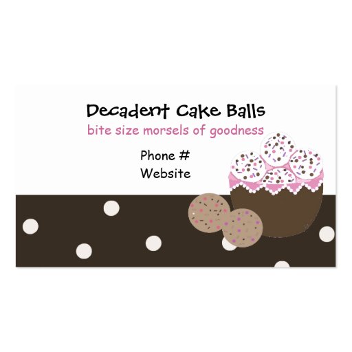 Sweets and Treats Baking Design Business Card