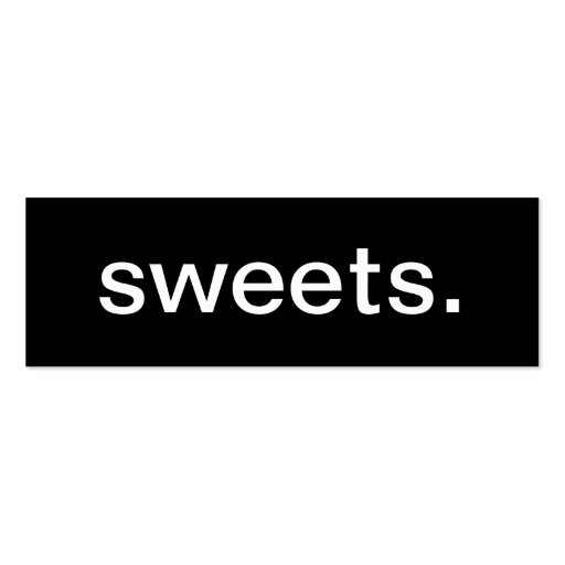 Sweets Business Card (front side)