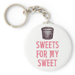 Sweets for My Sweet Keyring Keychain
